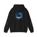 MIDNIGHT Tee Hoodie — Retro Neon 'MIDNIGHT' Portrait Pullover