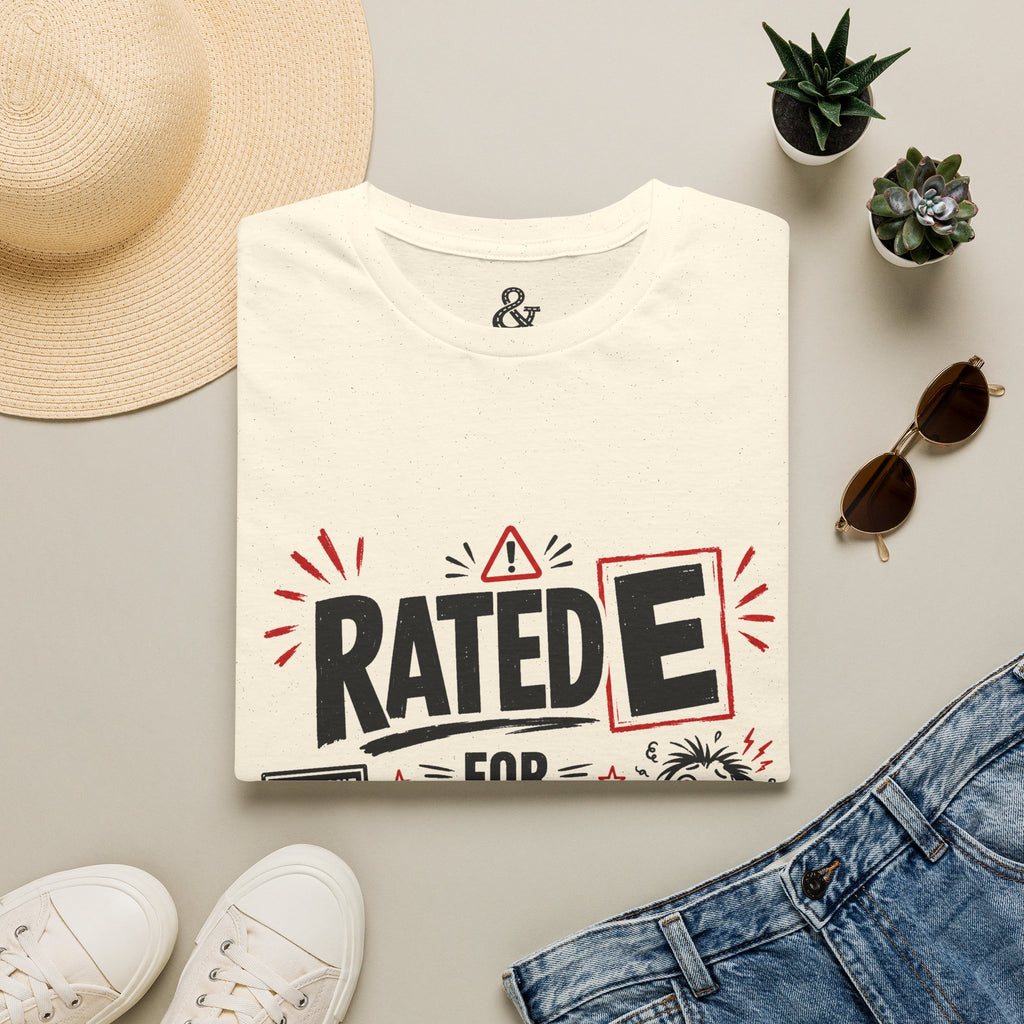 T-Shirt — "Rated E for Existential Damage" Graphic Tee