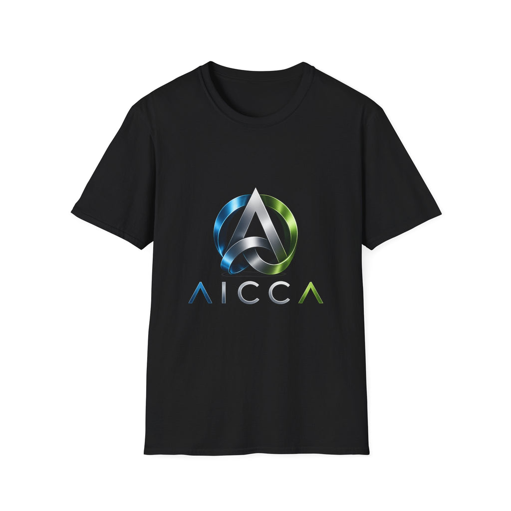 AICCA  Logo T-Shirt — Modern Metallic Circle Emblem Tee