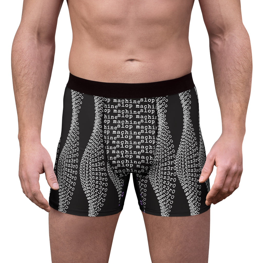 Goodbye Cat Boxer Briefs — All-Over Print Gothic Cat Pattern