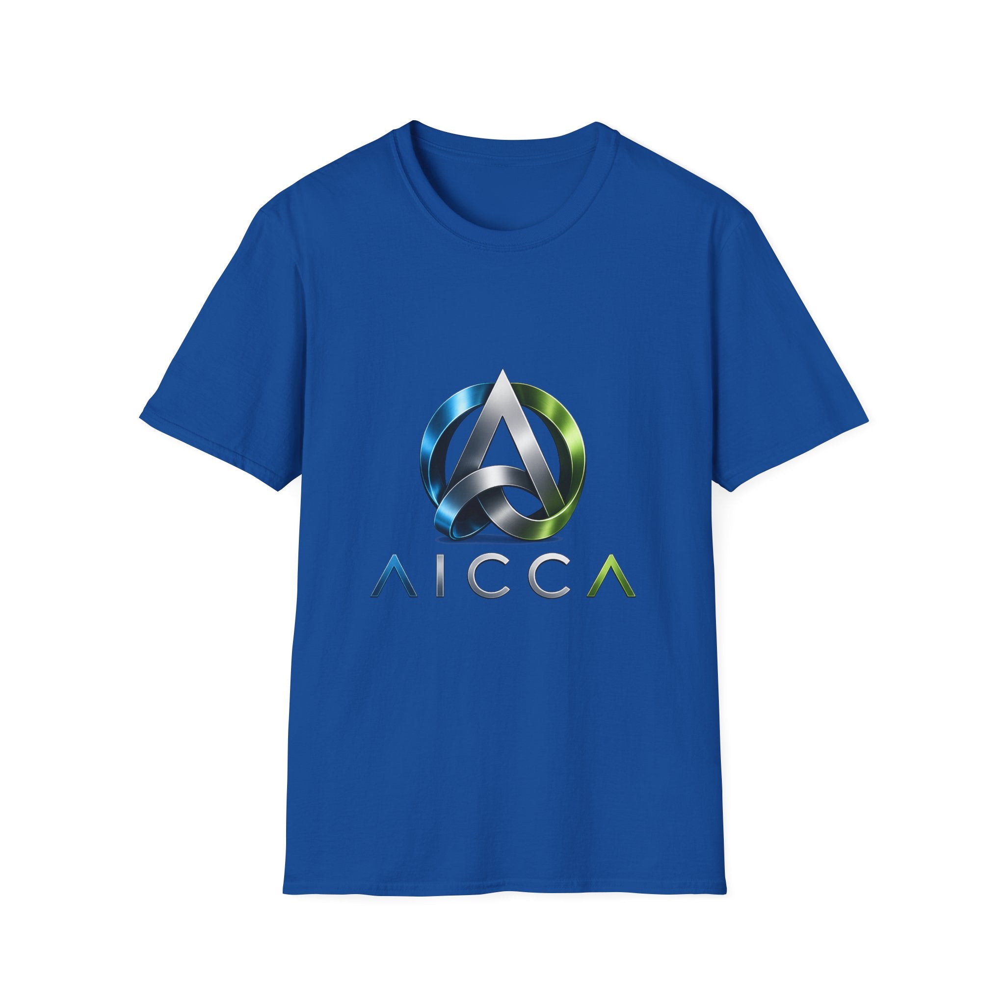AICCA  Logo T-Shirt — Modern Metallic Circle Emblem Tee