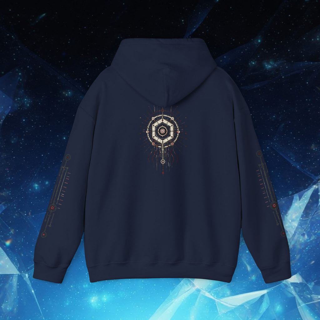 Mystic Seal Sigil Hoodie — GWOS Compass Dreamcatcher Graphic Hoodie