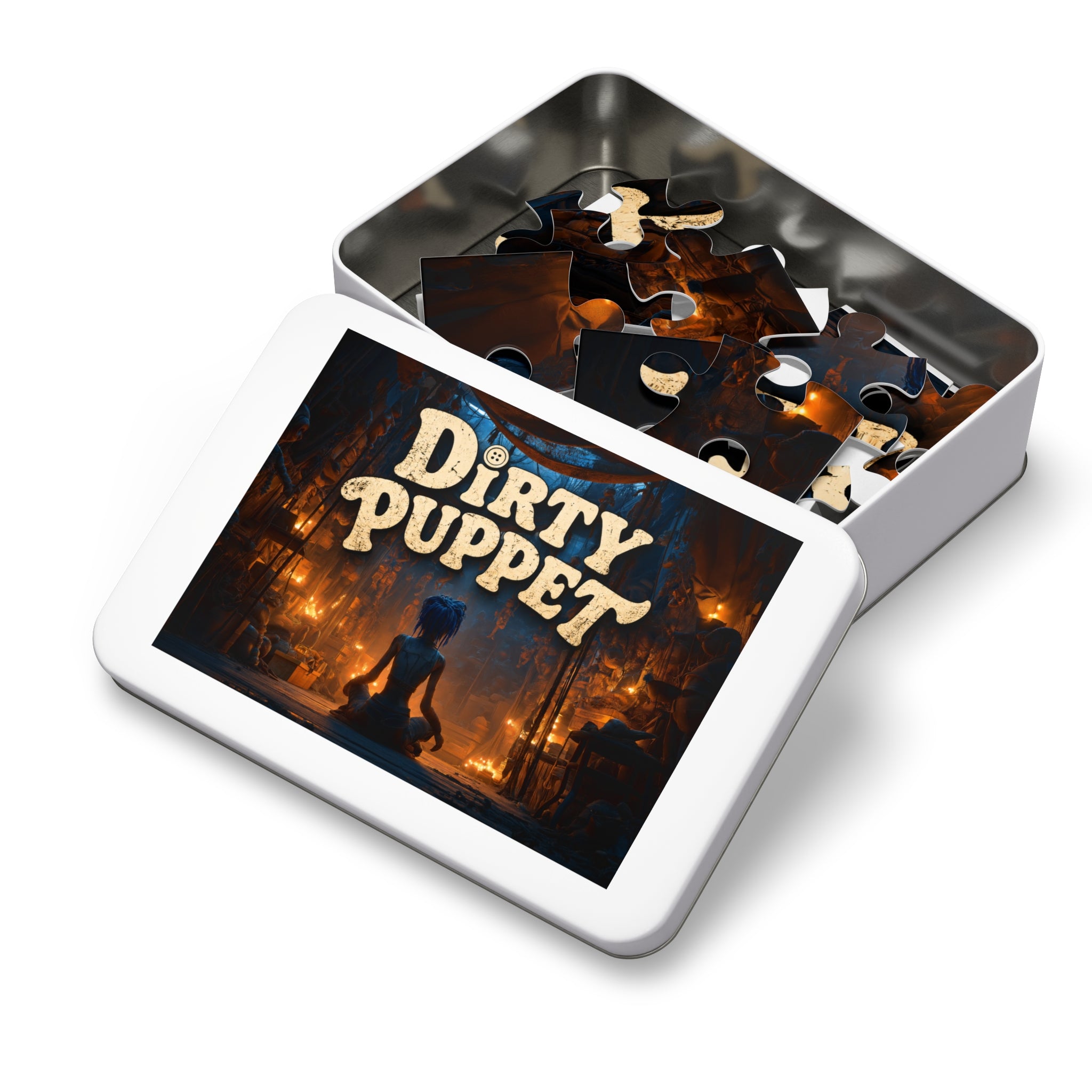 Dirty Puppet Jigsaw Puzzle with Tin — Snake Eyes from Behind