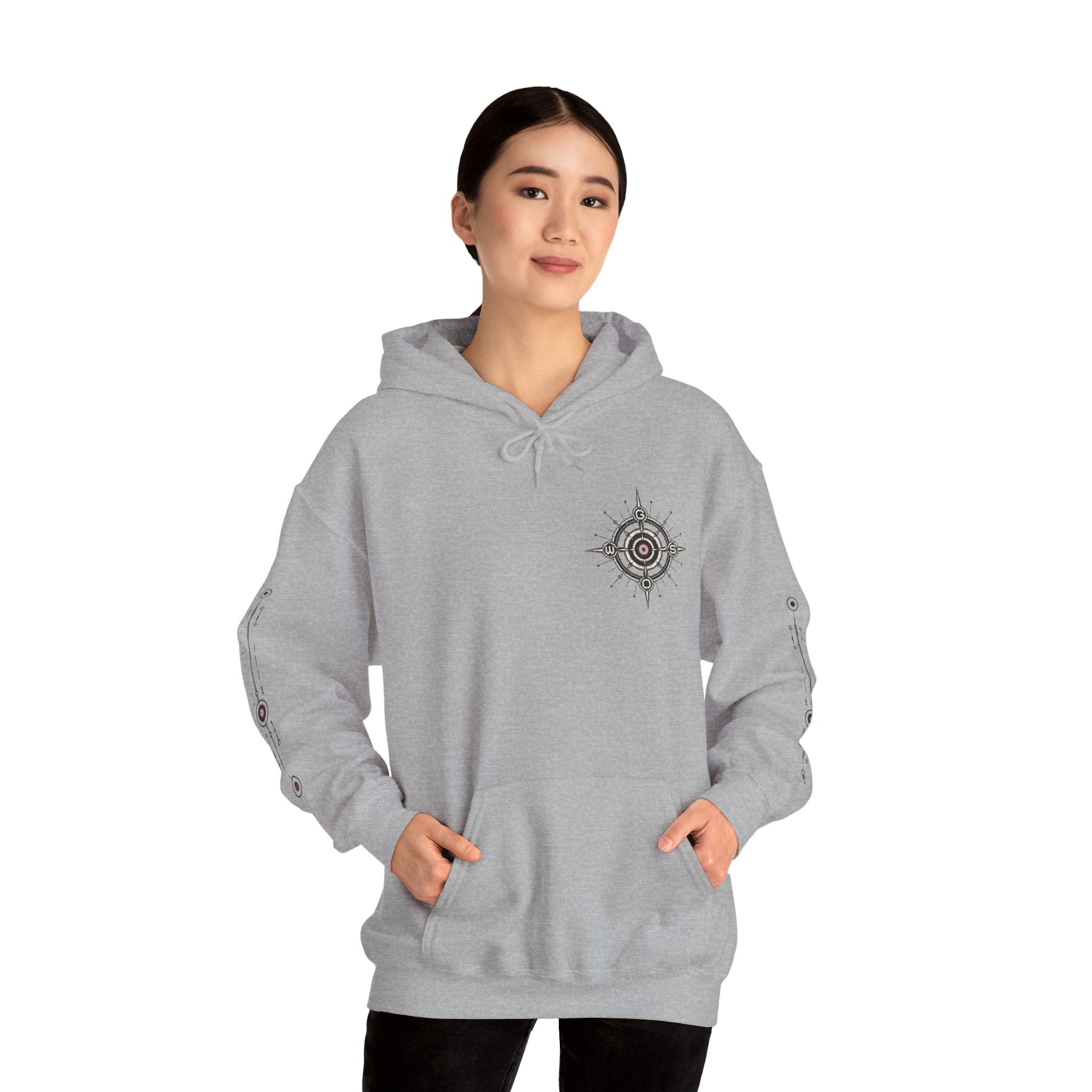 Mystic Seal Sigil Hoodie — GWOS Compass Dreamcatcher Graphic Hoodie