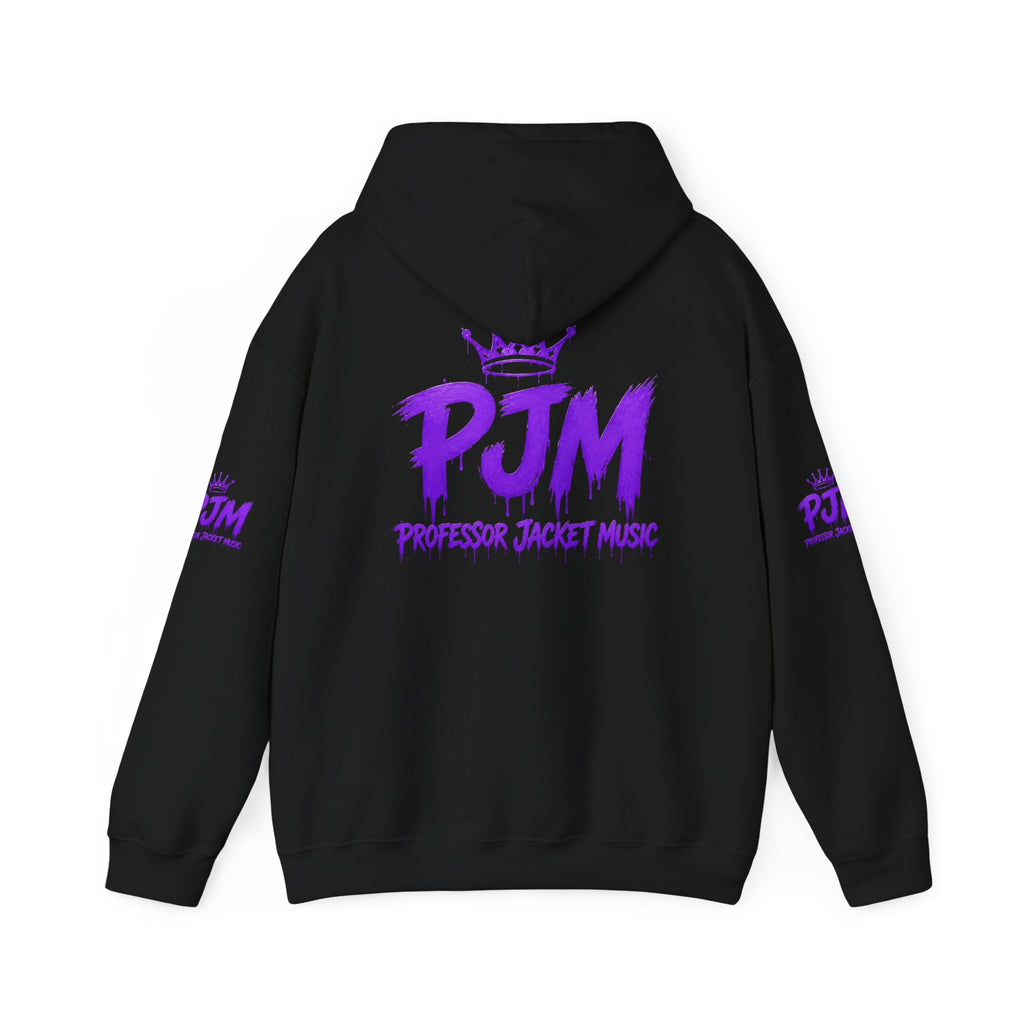 PJM Crown Logo Hoodie — Purple Streetwear Pullover