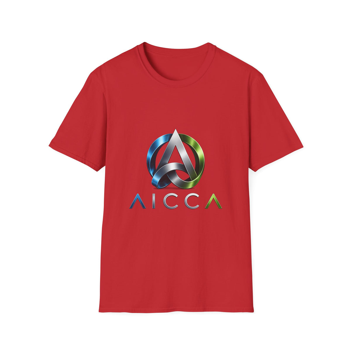 AICCA  Logo T-Shirt — Modern Metallic Circle Emblem Tee
