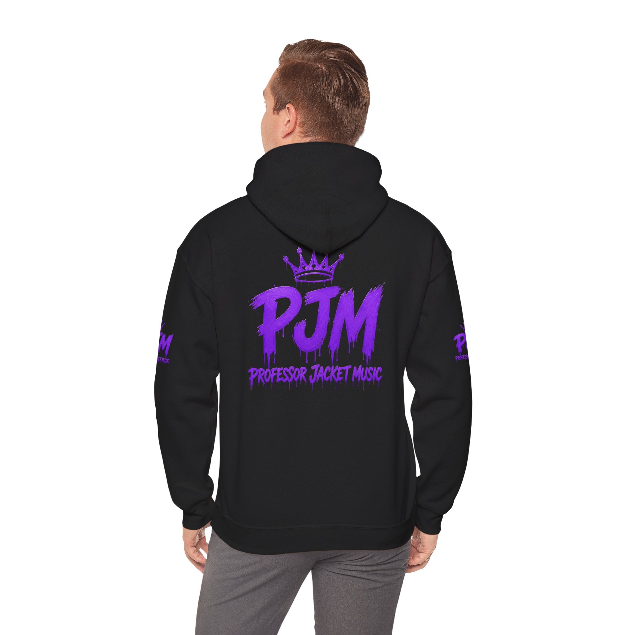 PJM Crown Logo Hoodie — Purple Streetwear Pullover