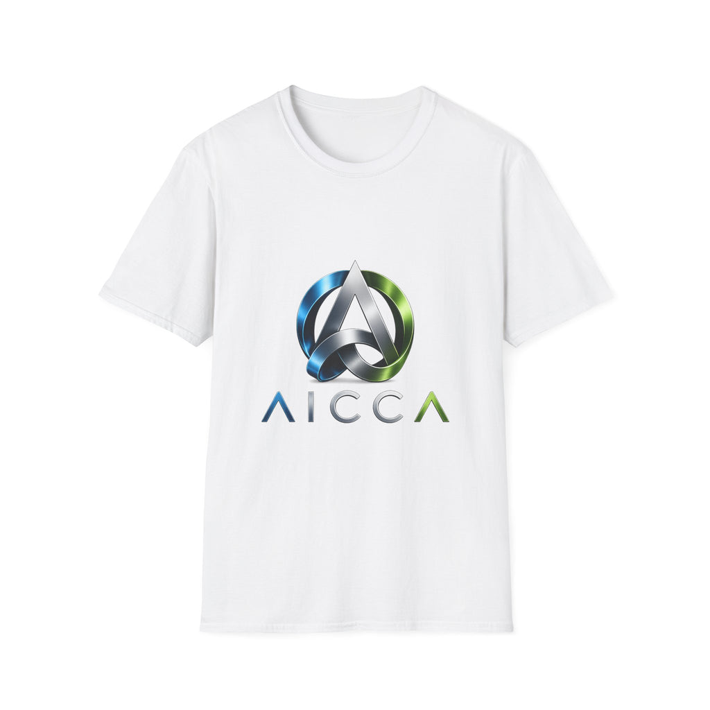AICCA  Logo T-Shirt — Modern Metallic Circle Emblem Tee
