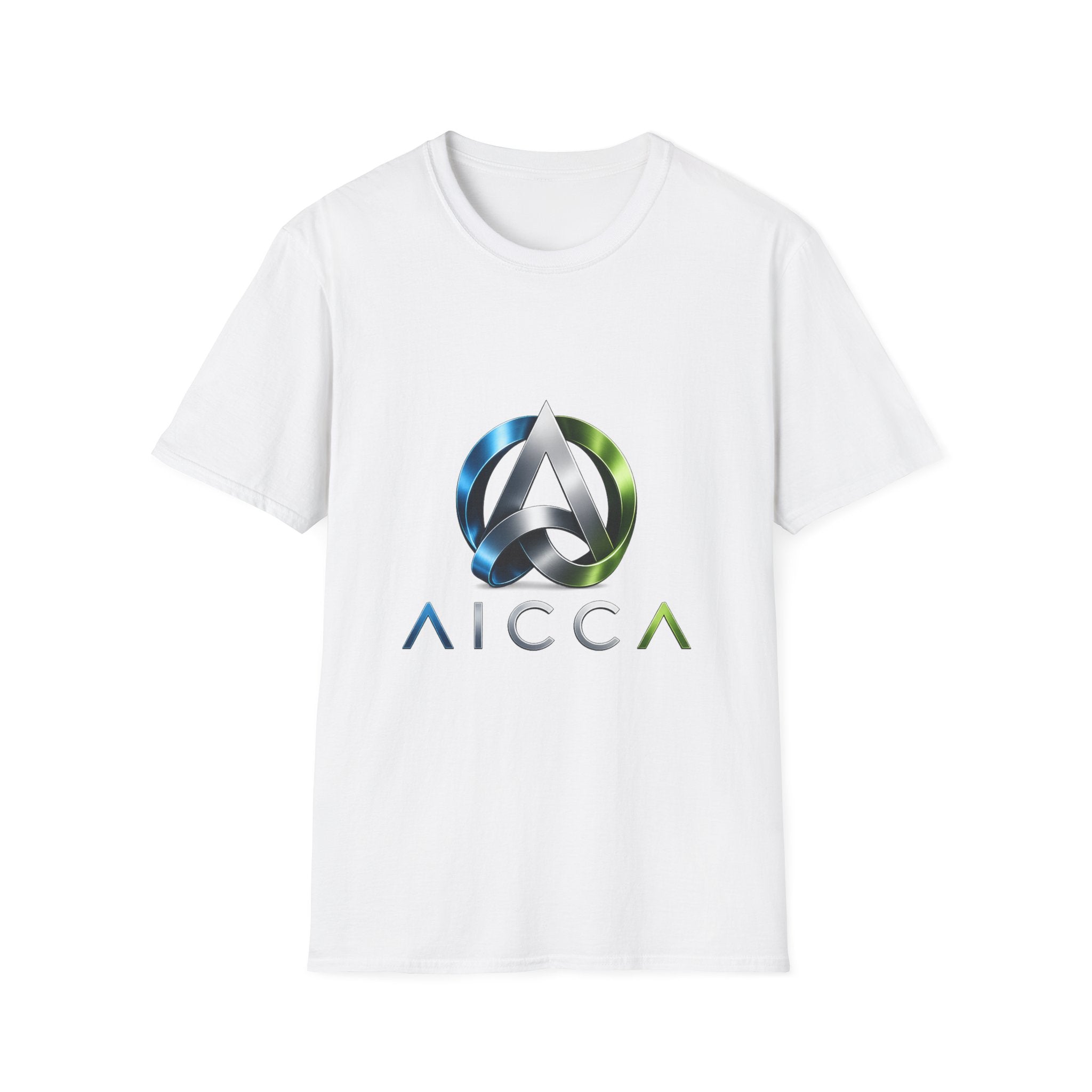 AICCA  Logo T-Shirt — Modern Metallic Circle Emblem Tee