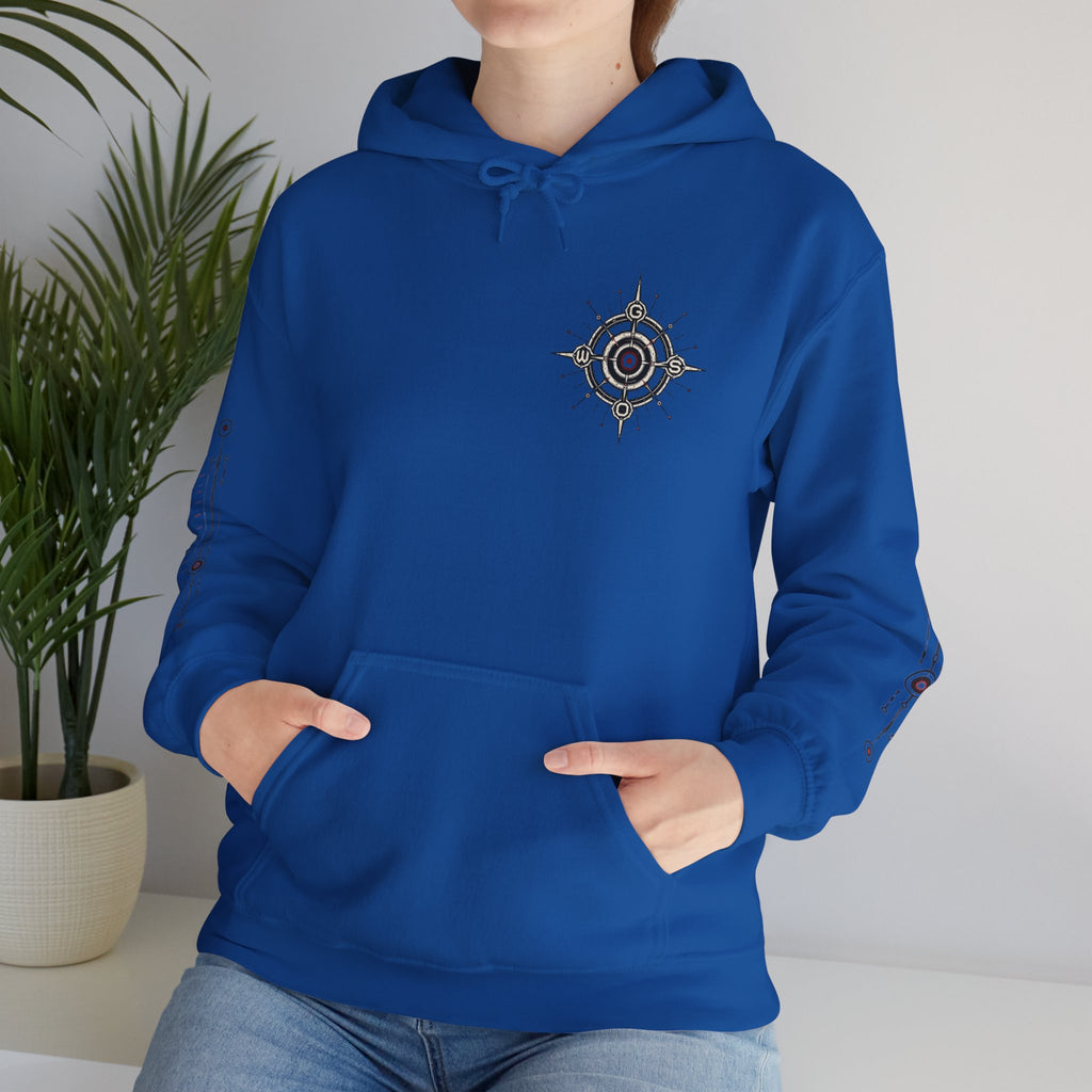 Mystic Seal Sigil Hoodie — GWOS Compass Dreamcatcher Graphic Hoodie