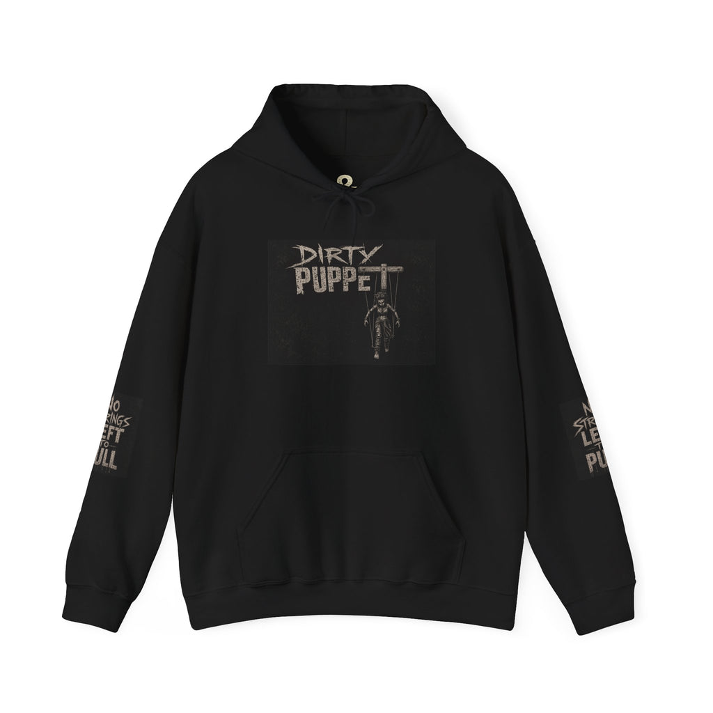 Dirty Puppet Graphic Hoodie — Distressed Band-Style Pullover