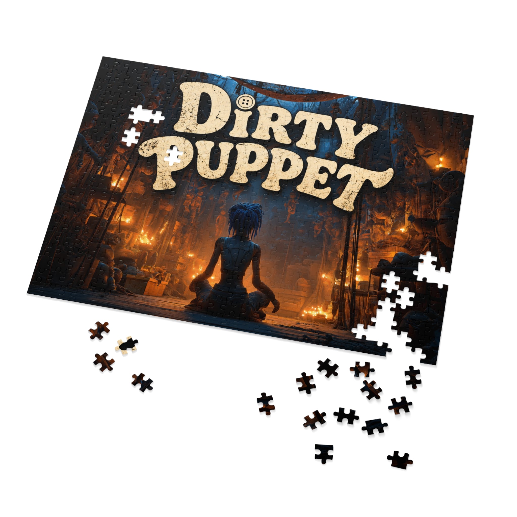 Dirty Puppet Jigsaw Puzzle with Tin — Snake Eyes from Behind