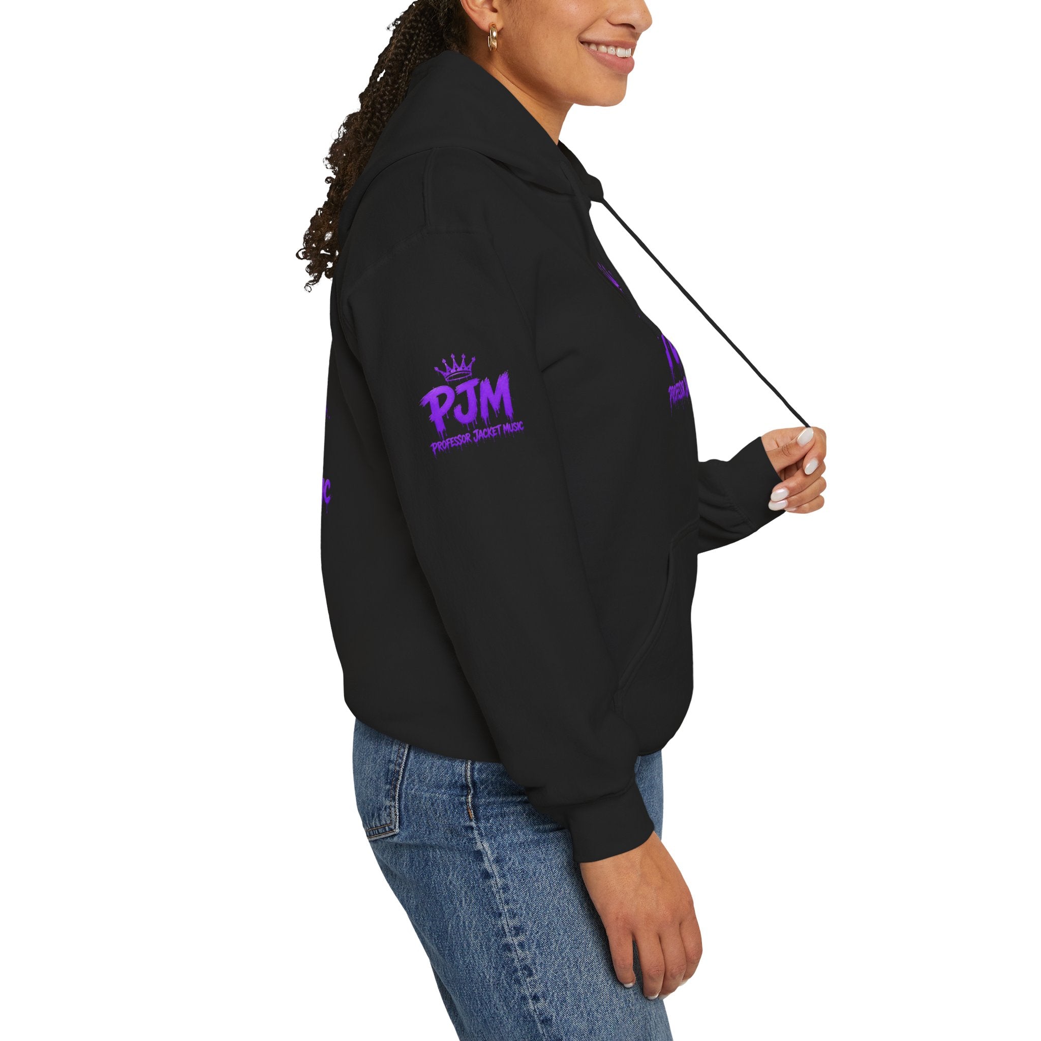 PJM Crown Logo Hoodie — Purple Streetwear Pullover