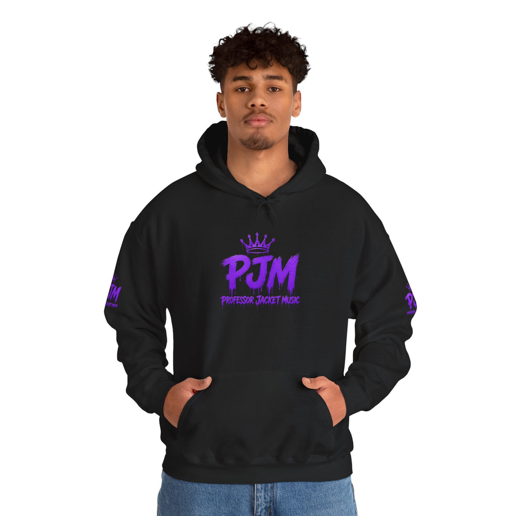 PJM Crown Logo Hoodie — Purple Streetwear Pullover