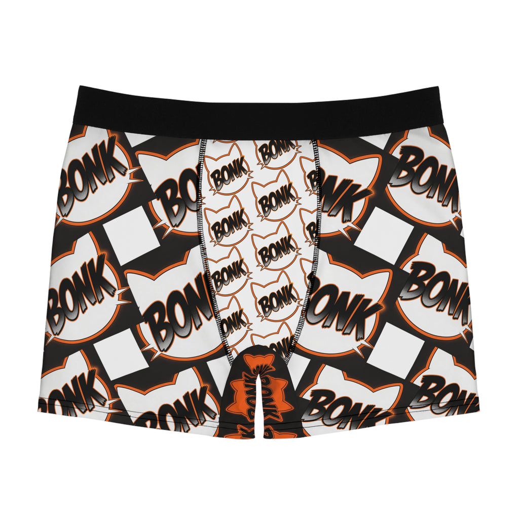Bonk Comic Cat Boxer Briefs — Graphic All-Over-Print Men’s Underwear