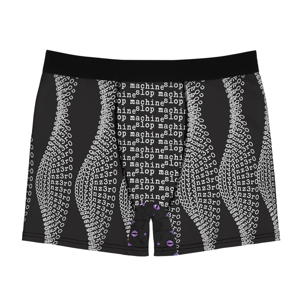 Goodbye Cat Boxer Briefs — All-Over Print Gothic Cat Pattern