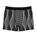 Goodbye Cat Boxer Briefs — All-Over Print Gothic Cat Pattern