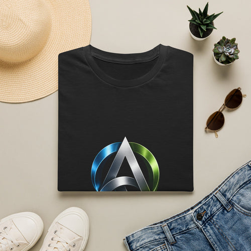 AICCA  Logo T-Shirt — Modern Metallic Circle Emblem Tee