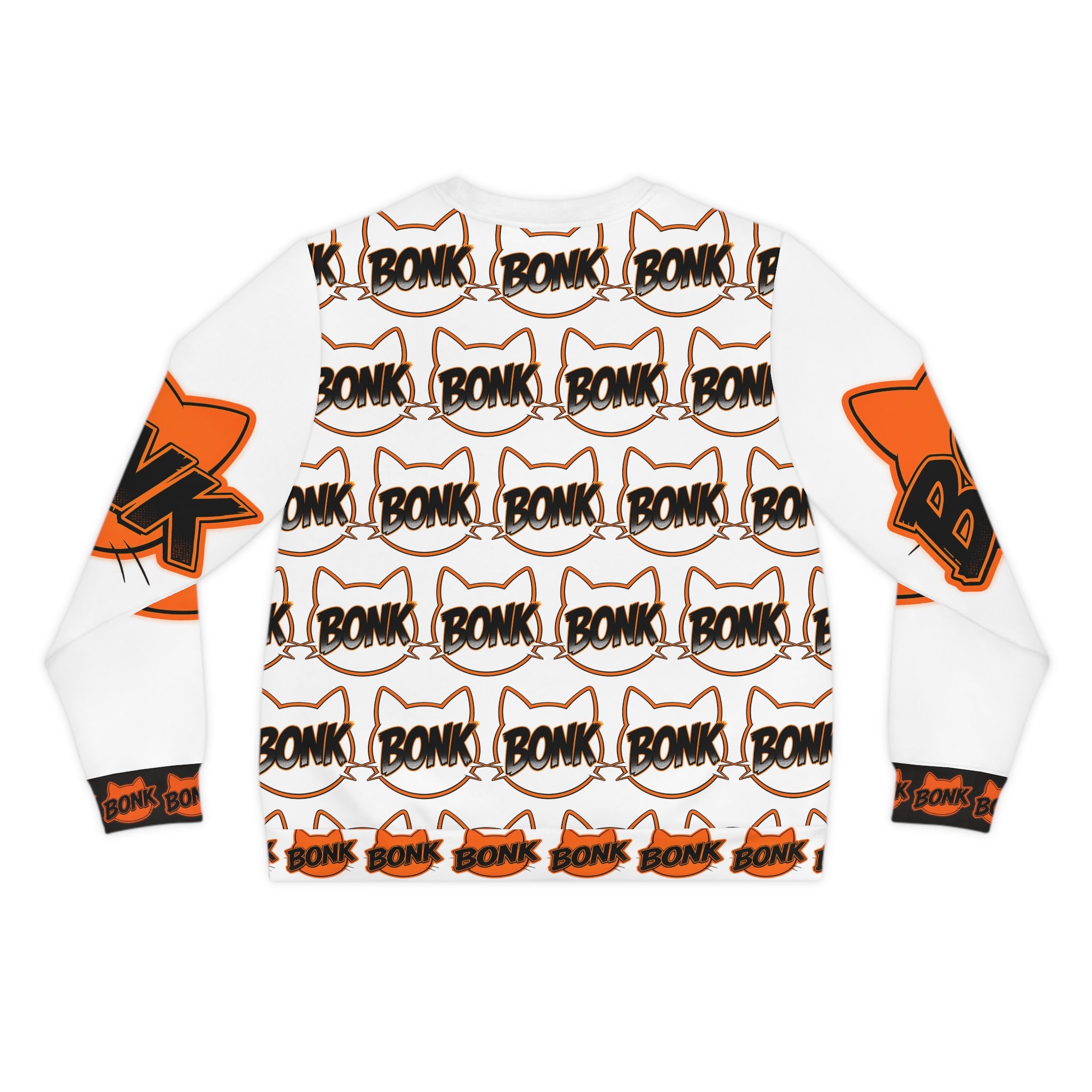 Bonk Pattern Sweatshirt — Retro Graphic Lightweight Pullover