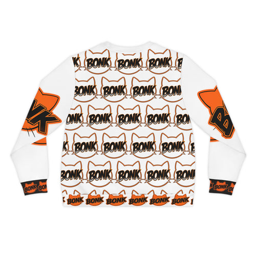 Bonk Pattern Sweatshirt — Retro Graphic Lightweight Pullover