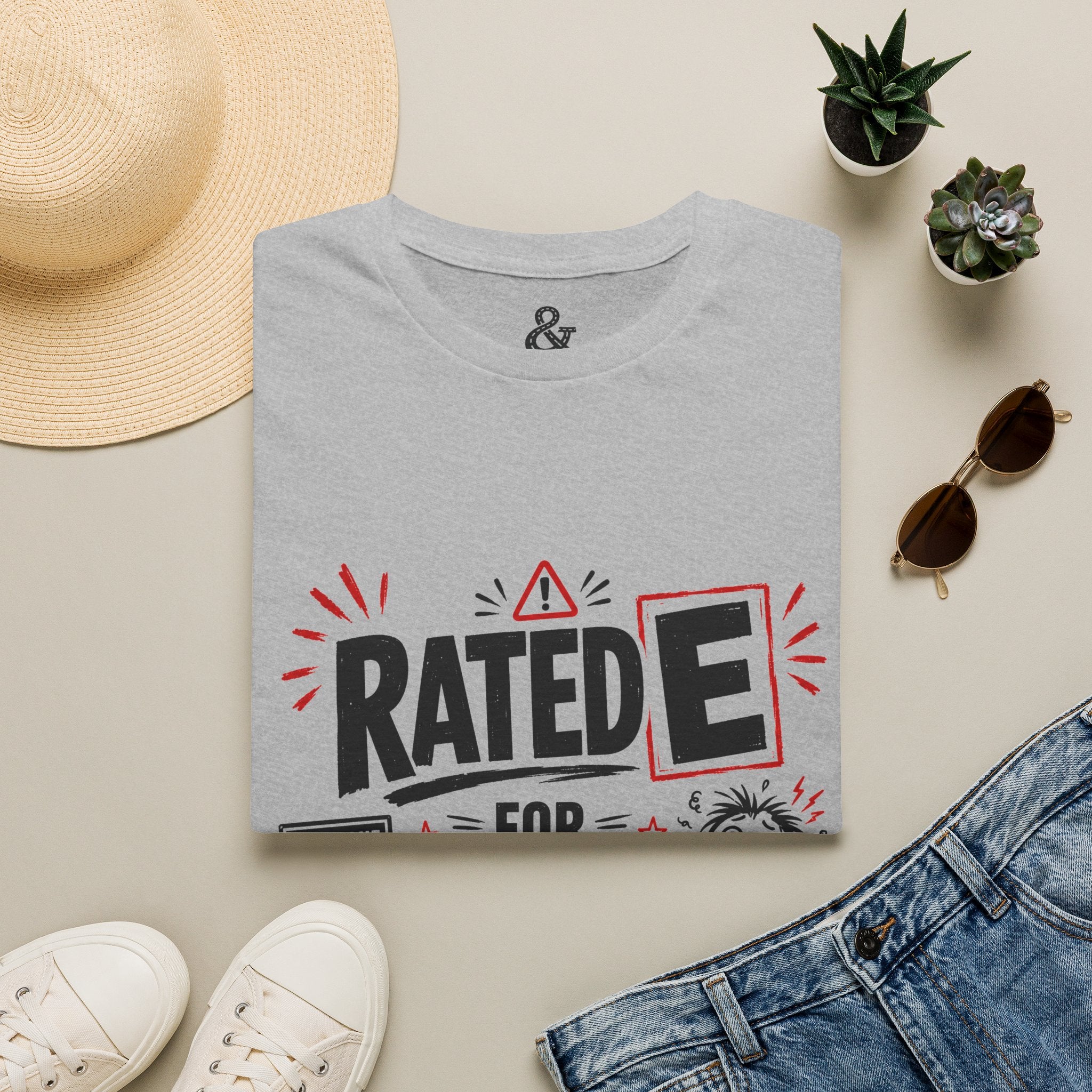 T-Shirt — "Rated E for Existential Damage" Graphic Tee