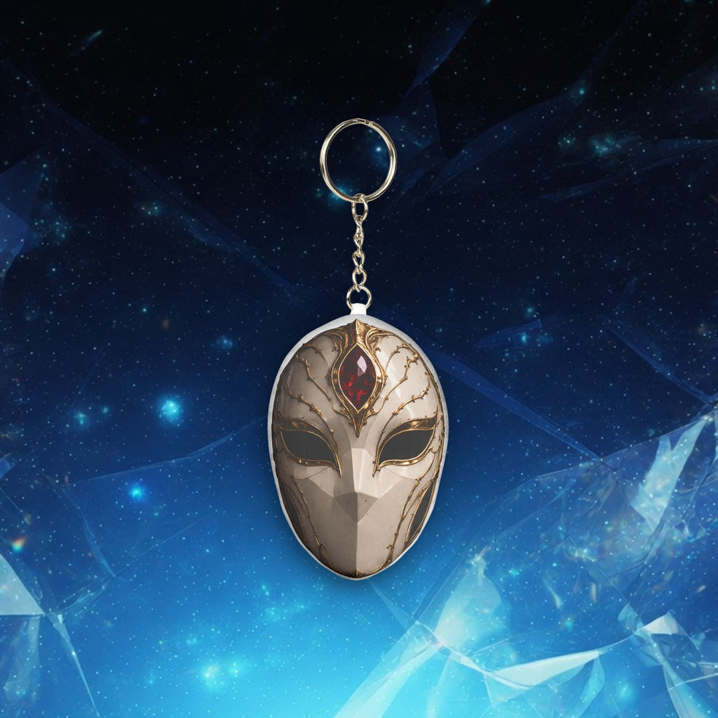 H A.I.. Lander Mask Mini Plush Keychain — Custom Shape Plush Keyring