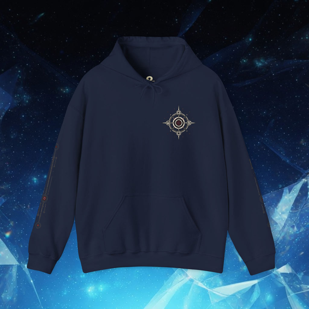 Mystic Seal Sigil Hoodie — GWOS Compass Dreamcatcher Graphic Hoodie