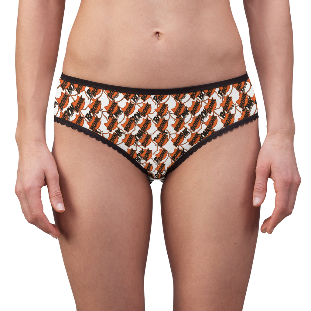 Graphic Briefs — Retro Comic 'Bonk' Pattern Women's Underwear