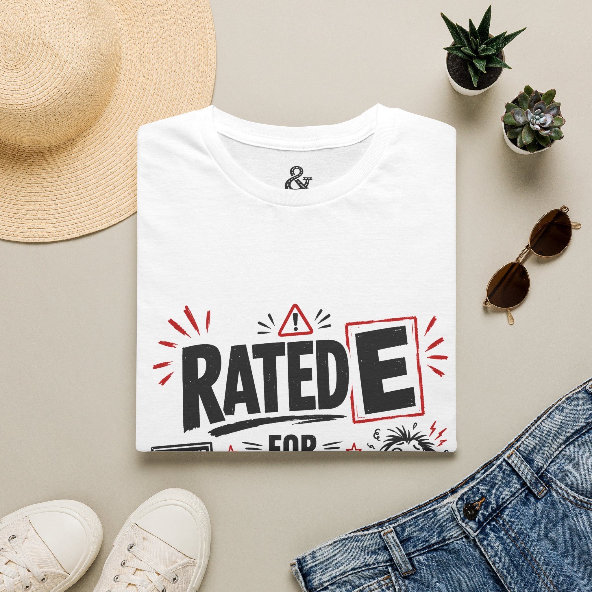 T-Shirt — "Rated E for Existential Damage" Graphic Tee