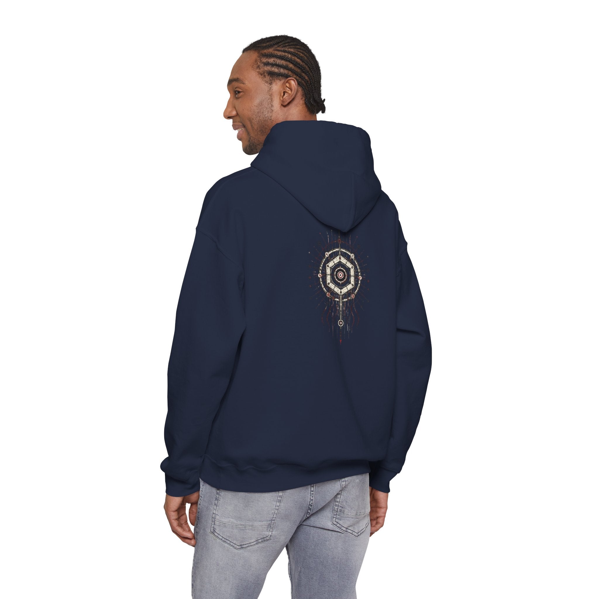 Mystic Seal Sigil Hoodie — GWOS Compass Dreamcatcher Graphic Hoodie