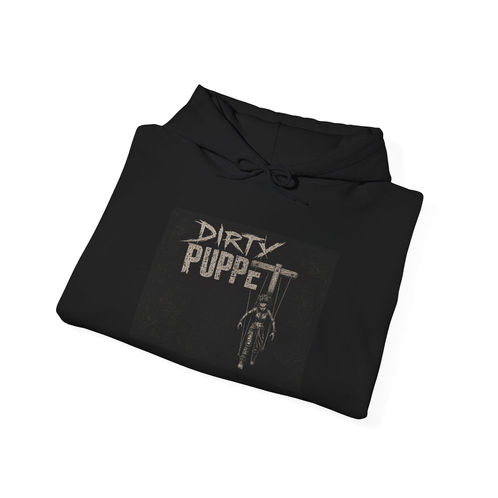 Dirty Puppet Graphic Hoodie — Distressed Band-Style Pullover